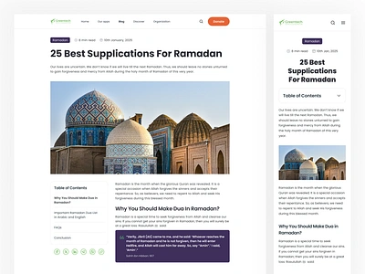 GTAF Blog Redesign aesthetic article blog dua faith gtaf islamic islamic blog minimal muslim ramadan religion supplication ui ui design user interface ux design web app web design writing