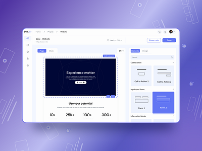 No-code Website Builder🚀 dashboard designprocess designthinking designtrends figma interface design minimaldesign responsivedesign ui userinterface ux design webdesign website