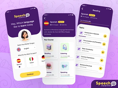 Unlock New Languages with Intuitive Design 🌍📚 appconcept appdesign cleandesign creative educationalapp figma fluencyapp interactivedesign languageapp languagelearning learningapp mobileappdesign mobileui modernui uiinspiration uiuxdesign xd