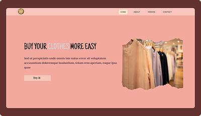 Clothes shop UI design icon logo ui ux