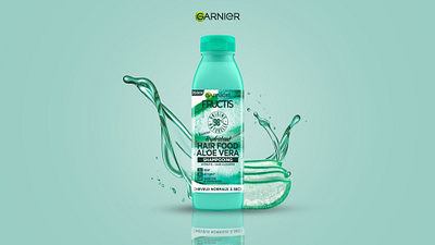 Garnier Fructis Ads graphic design product manipulation