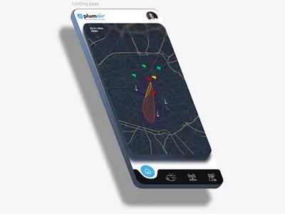 Plumair – Interactive Air Quality Visualization 🌬️ 3d air airquality data datavisualization map mobiledesign uidesign