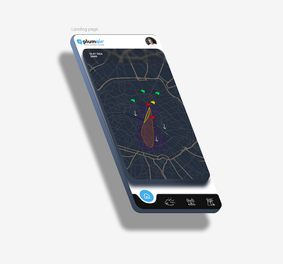 Plumair – Interactive Air Quality Visualization 🌬️ 3d air airquality data datavisualization map mobiledesign uidesign