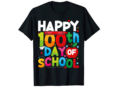 100 DAYS OF SCHOOL T SHIRT DESIGN branding design graphic design illustration illustrator logo tsh tshirts typography vector