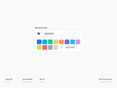 Color Picker Input color color field color input color picker design system field field type fields hex input input field input type inputs picker saas ui kit