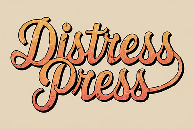 Distress Press For Photoshop font sans serif graphic design logo photoshop