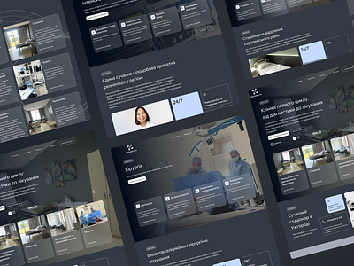 Modern website for clinic design healthcare responsive ui ux web design