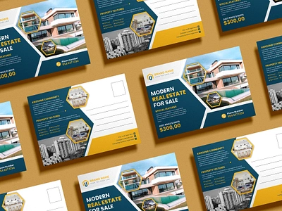 Real Estate Postcard Design branding brochuredesign business businessflyer companyprofile corporate creative design flyerdesign graphic design illustration logo postcard postcarddesign profile design template