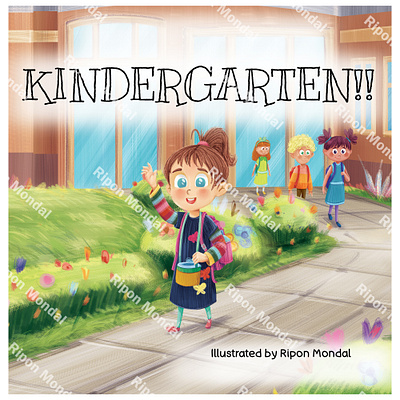 Kindergarten Book Illustrations book design book illustration cartoon children book design cover design graphic design illustrations illustrator kids book illustrations kindergarten book