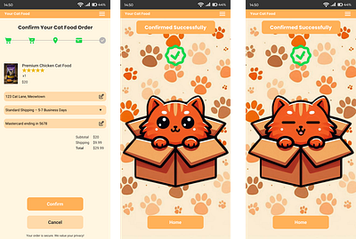 DailyUI 54 Confirmation cat confirmation cute dailyui design ui