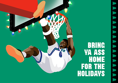 Bring Ya A$$ Home for the Holidays design illustration