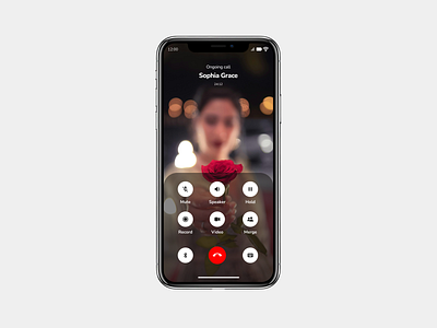 Daily UI Challenge # 73 - Ongoing Call android branding call daily challenge daily ui daily ui challenge 73 design figma figma design illustration iphone ongoing call ui uiux