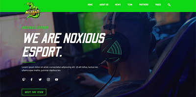 E-Sports Gaming Website Design aiwebsite cryptowebsite ecommerce gamingwebsite minimaldesign webdesign