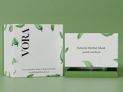 VORA – Natural Herbal Mask Packaging & Label Design 3d 3d mockup 3d product mockup animation botanical label design branding eco friendly packaging graphic design herbal mask label design label design logo luxury beauty packaging minimalist skincare design motion graphics natural skincare packaging packaging design premium herbal products skincare packaging mockup sustainable packaging design vora branding