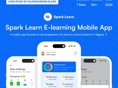 Spark Learn Case study case study cashback daily challenge e learning edtech education edutech fintech gamification kids ui leaderboard learning mobile app mobile ui mobile ux payment point based system reward based system tests ui