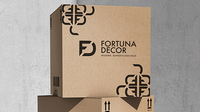 Fortuna Decor Logo Design 3d branding graphic design logo