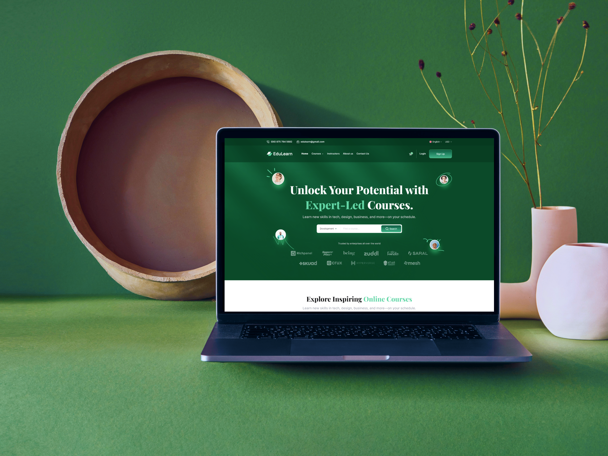 Example of High Converting Landing Page UI Design
