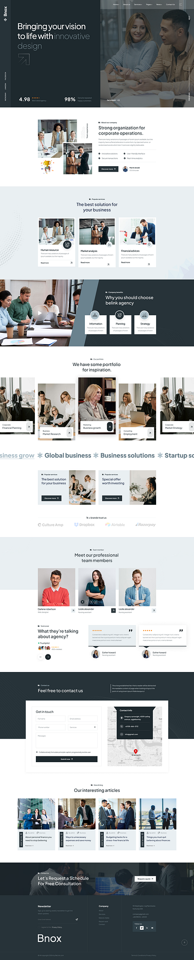 Business Template transport