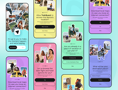 Travel App Onboarding Concept app designconcept mobile mobileapp onbo onboarding productdesign travel travelapp ui uiux userinterface ux visual visualdesign