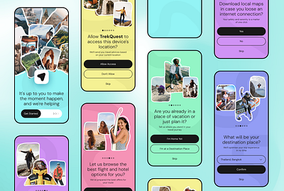 Travel App Onboarding Concept app designconcept mobile mobileapp onbo onboarding productdesign travel travelapp ui uiux userinterface ux visual visualdesign