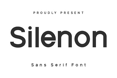 Silenon Sans Serif Font Display branding font fonts graphic design logo nostalgic sans serif