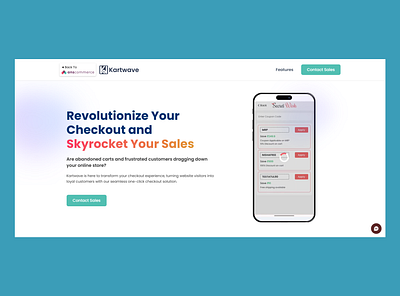 ANS Commerce : kartwave Checkout Process Page checkout design ecommerce ui