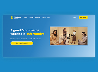 Flipshop : Website Building Site For E-commerce Page create online stores design ecommerce marketing ui websitebilder