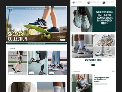 Snokers - Shoe E-commerce Landing Page clean design e commerce ecommerce fashion footware landing landing page minimalist shoe store shoes shop shopify sneakers store swiss swiss design ui web design website