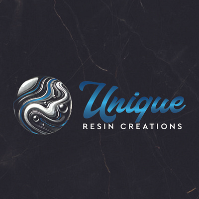 Unique Resin Creations Logo adobe branding graphic design logo resin vector