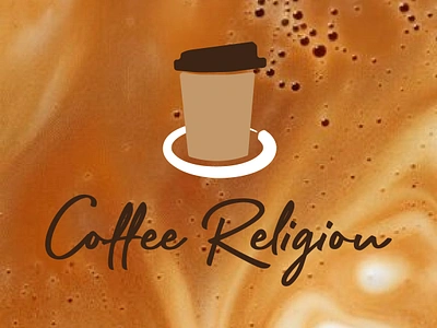 Coffee Religion Logo adobe branding buddhism coffee cup designer graphic design icon illustrator logo