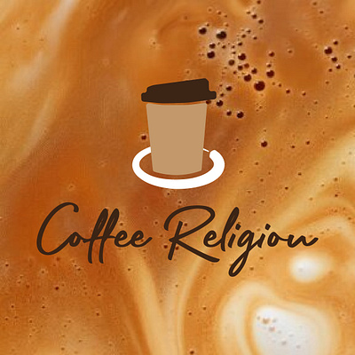 Coffee Religion Logo adobe branding buddhism coffee cup designer graphic design icon illustrator logo