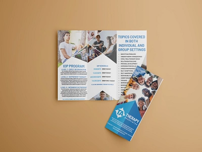 Therapy Associates Brochure adobe branding brochure composition graphic design illustrator trifold vector