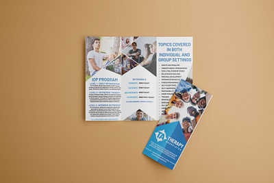 Therapy Associates Brochure adobe branding brochure composition graphic design illustrator trifold vector