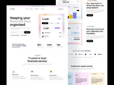 Qlib - Fintech SAAS Website fintech saas fintech website landing page saas saas landing page saas web saas website saas website design web design website design