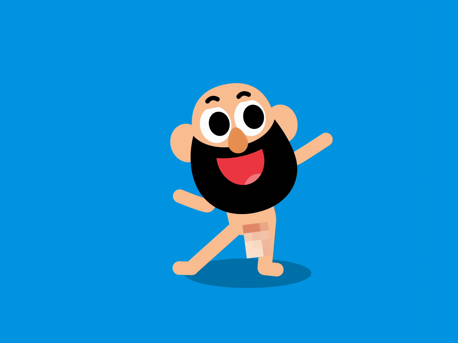 Dancing naked man 2danimations ae animation character design motion design