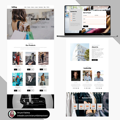 Fashion E-commerce Web Design designer ecommerce fashion figma ui ux webdesigner