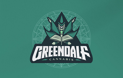 Greendalf Cannabis Logo & Branding art direction branding cannabis design graphic design illustration illustrator label logo magic package design packaging typography vector weed witch wizard