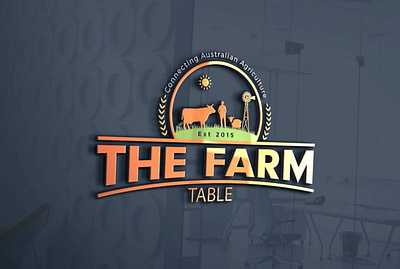 Farm Logo 3d logo australia farm logo branding canada design farm farm logo graphic design illustration logo logo design logo designer logo type logodesign logos minimalist the farm table logo uk usa vector