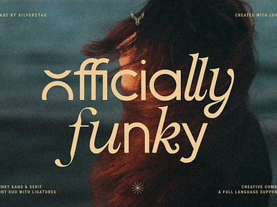 Officially Funky - Modern Font Duo chic cool fonts creative font duo fashion font fashion fonts fashion typeface font duo font duo pack logo fonts retro fonts sans font sans font pack sans fonts sans serif font sans typeface serif font serif font family vintage fonts wedding fonts