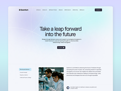 Quantum Medical Website Design branding clinical doctor health healthcare healthcare website hospital illustration landing page medical website design product design research service therapy uiux design web design