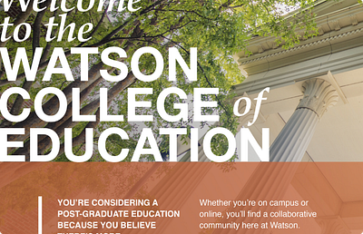 UNCW college brochure print design