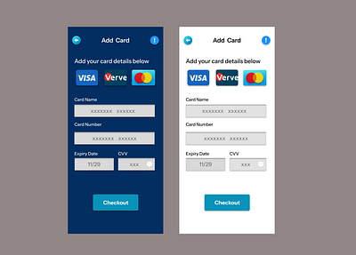 Credit Card checkout form and digital illustration