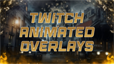 Twitch Animated Overlays animation design graphic design illustration logo mascot logo stream pack streaming twich logo twitch