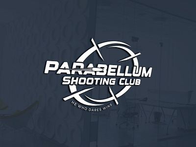 Shooting Club Logos 3d 3d logo black club graphic design illustration logo logo design logo designer logo designing logo designs logo type logos parabellum logos shooting shooting club logo shooting club logo designs shooting logo vector white