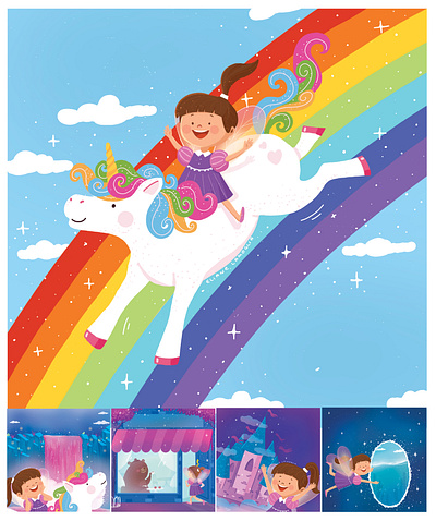 In a child's dream world. artes artwork book childrensbook illustration kidsart livroinfantil