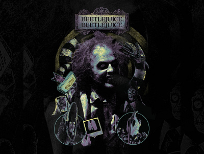 Beetlejuice Beetlejuice 80spopculture beetlejuice characterdesign digitalart fanart movieillustration photoshopart popcultureart timburtonart