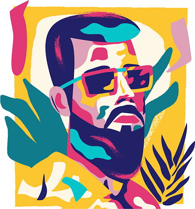 Abstract Self-Portrait abstract adobe illustrator illustration self portrait