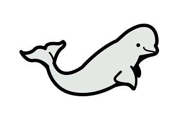 Baby Beluga adobe adobe illustrator branding logo vector whales