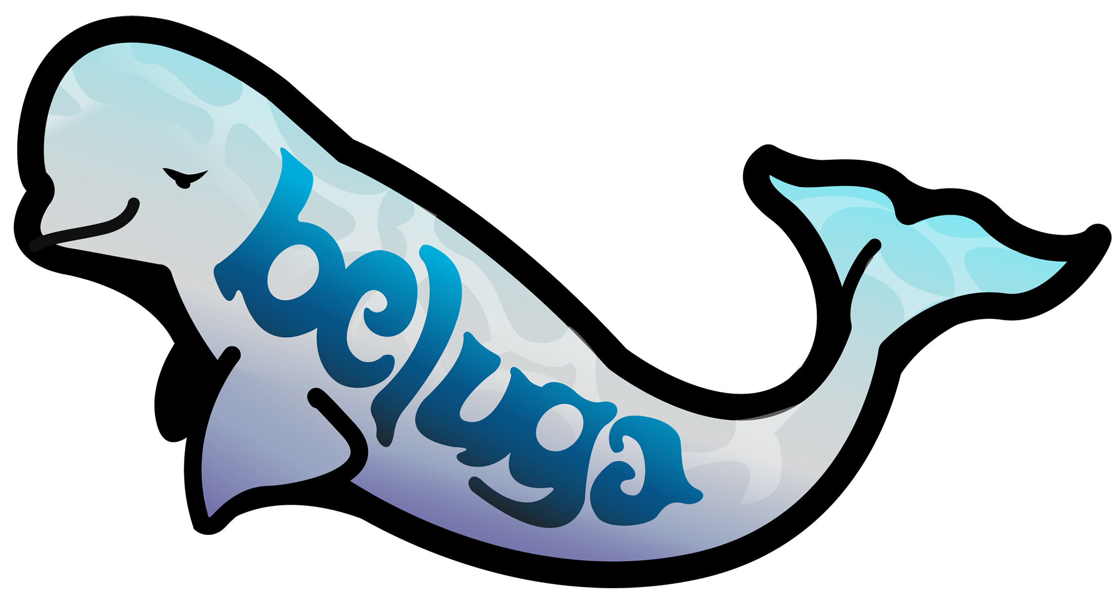 Baby Beluga a la Santa Cruz ad adobe illustrator branding graphic design logo vector