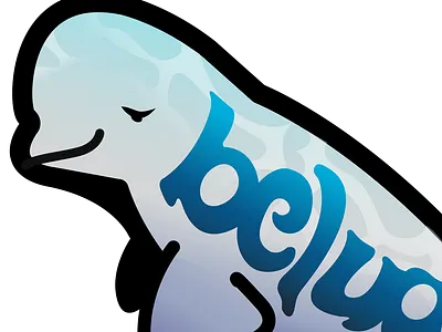 Baby Beluga a la Santa Cruz ad adobe illustrator branding graphic design logo vector